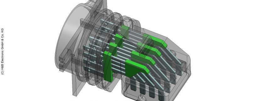 Metall-Kunststoffverbund Stecker in der Elektroindustrie
